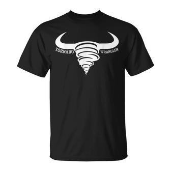 Tornado Wrangler Bold Western Cowboy Graphic T-Shirt | Seseable UK