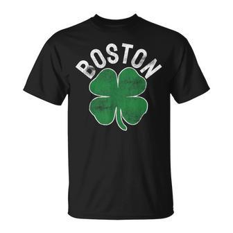 Trèfle De Laaint-Patrick Massachusetts Bostonert Irlandais T-Shirt - Cadeauxyz