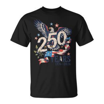 Usa 1776-2026 250 Ans Drapeau Américain T-Shirt - Cadeauxyz