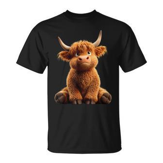 Vache Highland Cow Bœuf Fermier Ferme Highland Cattle T-Shirt - Cadeauxyz