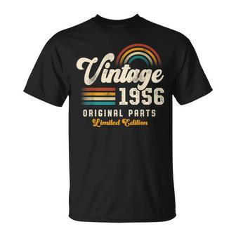 Vintage 1956 Piezas Originales 70 Aniversario Retro Camiseta unisex - Regaloses