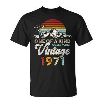 Vintage 1971 Cumpleaños 55 Años Montañas Retro Camiseta unisex - Regaloses