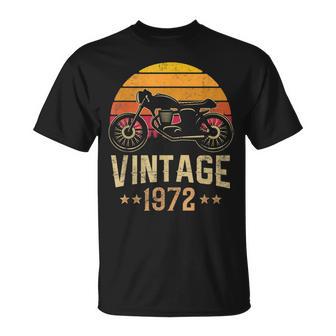 Vintage 1972 Retro Cafe Racer Moto Cadeau D'anniversaire 49 Ans T-Shirt - Cadeauxyz