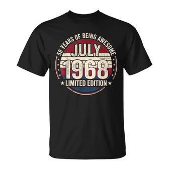 Vintage 58 Cumpleaños Decoraciones Hombres 58 Años 1968 58 Cumpleaños Camiseta unisex - Regaloses