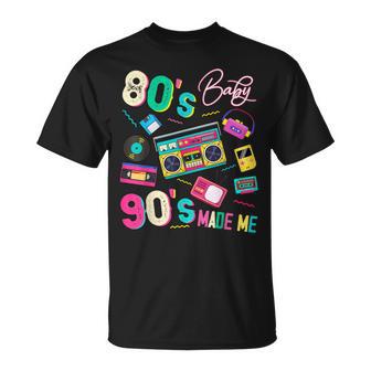 Vintage Années 80 Bébé Années 90 Made Me Retro Années 80 Nostalgie Années 1990 T-Shirt - Cadeauxyz