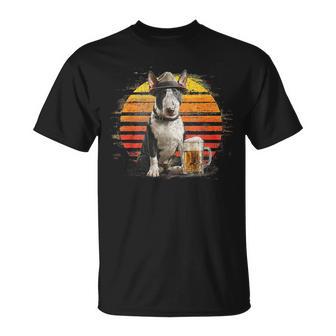 Vintage Dog Dad Retro Bull Terrier Papá Día Del Padre Para Hombres Camiseta unisex - Regaloses