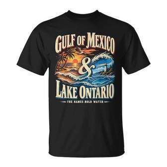 Vintage Great Retro Lakes Gulf Of Mexico And Lake Ontario T-Shirt | Seseable UK