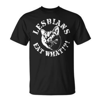 Vintage Lesbiennes Manger Quel Chat T-Shirt - Cadeauxyz