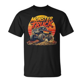 Vintage Monster Truck For Boys Kids Adults T-Shirt - Thegiftio UK