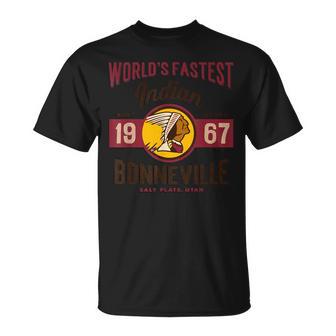 Vintage Para Motocicleta Utahalt Flats Bonneville Race Camiseta unisex - Regaloses
