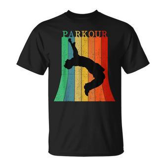Vintage Parkour Ninja Cityaut À Pied Libre T-Shirt - Cadeauxyz