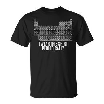 I Wear This Periodically Periodic Table Matching T-Shirt | Seseable UK