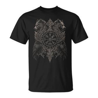 Wölfe Odins Geri Freki Hugin Munin Rabenegvisir Walhalla T-Shirt - Geschenkecke