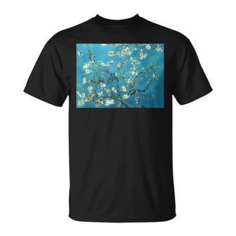ヴィンセント・ファン・ゴッホ作「アーモンドの花の枝」1890 Tシャツ - Kawaiitshirt
