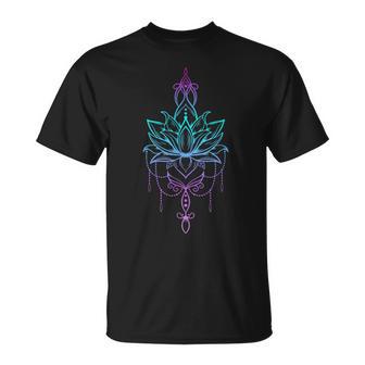蓮の花 禅 マンダラ 平和 ヨガ Tシャツ - Kawaiitshirt