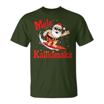 Santa Christmas In July Summer Xmas Beach Vacation T-Shirt | Seseable UK