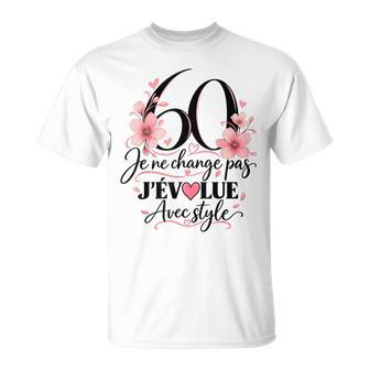 60 Ans Cadeau Anniversaire Humour 60 Ans Maman Amie T-Shirt - Cadeauxyz