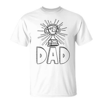 À Colorier Pour Homme 1 Dad Idée Cadeau Amusante T-Shirt - Cadeauxyz