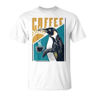 Amante De Pingüinos Café Arte Animal Diseño Camiseta unisex - Regaloses