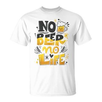Beer Lover ビールが好きすぎる No Beer No LifeEr2 Tシャツ - Kawaiitshirt