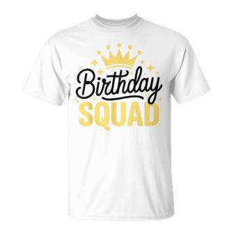 Birthday Squad Kids Family Birthday Squad T-Shirt | Seseable UK