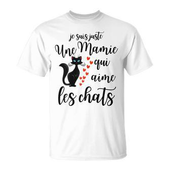 Cadeau Mamie Chat Chatons Anniversaire De Noël T-Shirt - Cadeauxyz