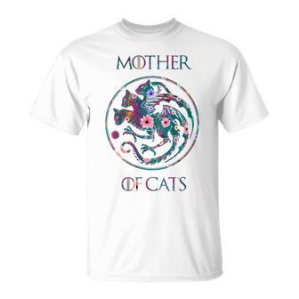Camisa De Madre De Gatos Con Diseño De Flores Para Amantes De Los Gatos In Mangas Camiseta unisex - Regaloses