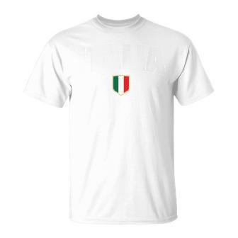 Camisaintage De La Bandera Italiana De Italia Recuerdo Camiseta unisex - Regaloses