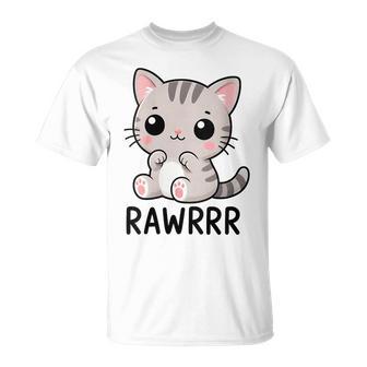 Chat Mignon Kawaii Dessin Animé Chaton T-Shirt - Cadeauxyz