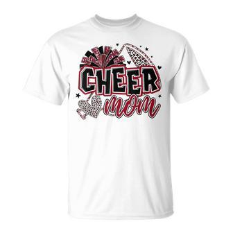 Cheer Mom Maroon Cheerleader Game Day Cheer Mama Football T-Shirt | Seseable UK