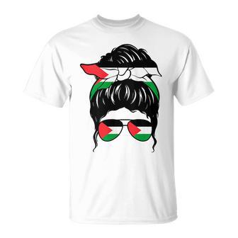 Chica Palestina Bandera Palestina Orgullosa Palestina In Mangas Camiseta unisex - Regaloses