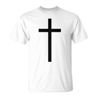 Christian Cross Jesus Simple Comfort Colors Crop Top T-Shirt - Monsterry