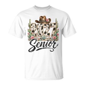 Class Of 2027 Senior Graduate Western Graduation Cactus Love T-Shirt | Seseable UK