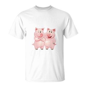 Copains Comme Cochon Citation Homme Meilleur Ami Amitié Haut De Gamme T-Shirt - Cadeauxyz