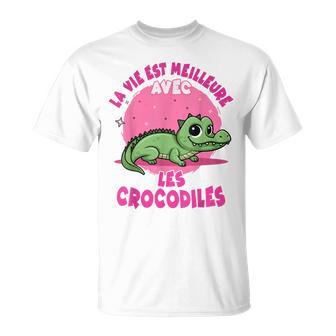 Crocodile Enfant Filleie Meilleure Avec Crocodiles T-Shirt - Cadeauxyz