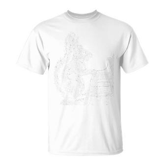 D'écureuil Amusant Jouant Du Piano Animal Pianiste Musique Haut De Gamme T-Shirt - Cadeauxyz