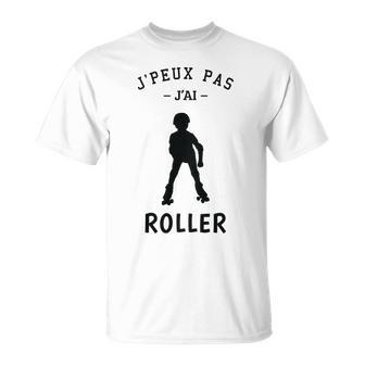 Enfant Cadeau Enfant Patinage À Roulettes J'peux Pas J'ai Roller T-Shirt - Cadeauxyz