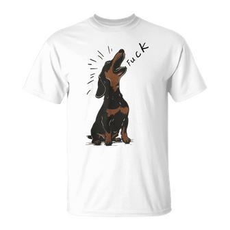 Enojado Perroalchicha Follar Aullando Gritando Arte Camiseta unisex - Regaloses