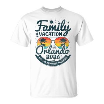 Family Vacation Orlando Beach 2026 Vintage Florida Group T-Shirt - Thegiftio UK