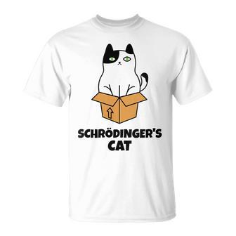 Gato Dechrödinger Cuello Camiseta unisex - Regaloses