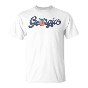 Georgia Peach State Ga Southern Usa Vintage 70S Souvenir T-Shirt | Seseable UK