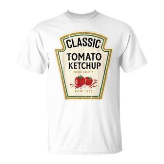 Halloween Tomato Ketchup Food Matching Costume Kid T-Shirt | Seseable UK