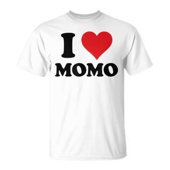 I Heart Momo ファーストネーム I Love パーソナライズ Tシャツ - Kawaiitshirt