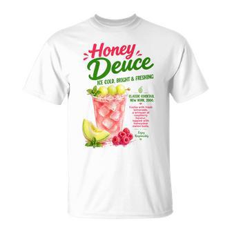 Honey Deuce Lover Cocktail Drinking Summer Vibes Bartender T-Shirt | Seseable UK
