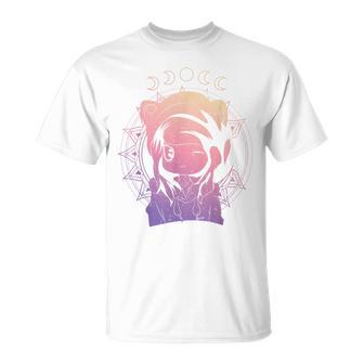 Kawaii Anime Japonaise Otaku Girl Croissant De Lune Pastel Goth T-Shirt - Cadeauxyz