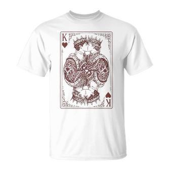 King Of Hearts Gay Couple Playing Cards Lgbtq Pride Month T-Shirt | Seseable UK