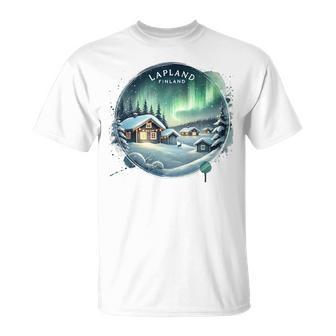 Laponie Finlande Arctique Haut De Gamme T-Shirt - Cadeauxyz