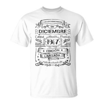 Las Leyendas Nacen En Diciembre 1967 Hombre Camiseta unisex - Regaloses