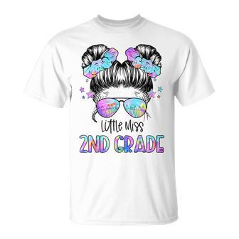 Little Miss 2Nd Grade First Day Of School Second Grade Girls T-Shirt - Thegiftio UK