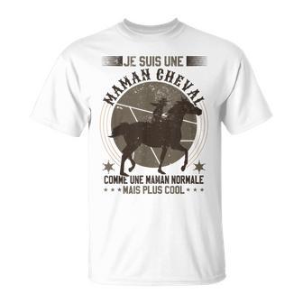 Maman Cavalière Chevaux Cheval T-Shirt - Cadeauxyz